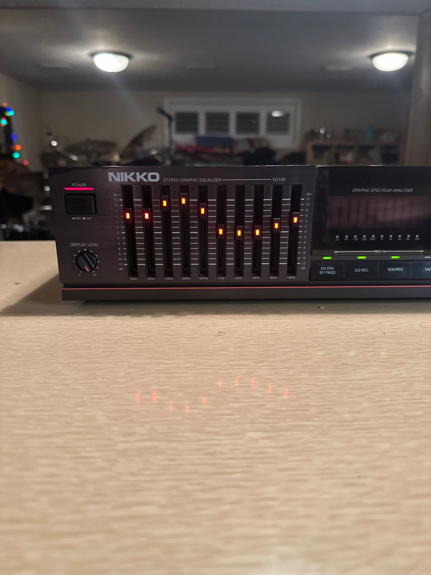 Vintage Nikko EQ100 Stereo Graphic Equalizer 10 Band Fully Serviced Rare