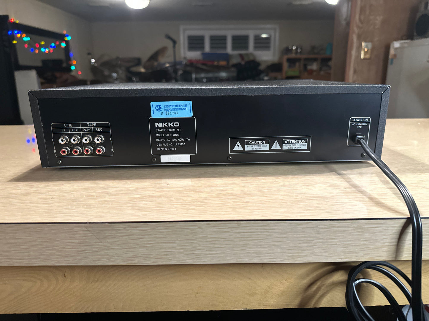 Vintage Nikko EQ100 Stereo Graphic Equalizer 10 Band Fully Serviced Rare