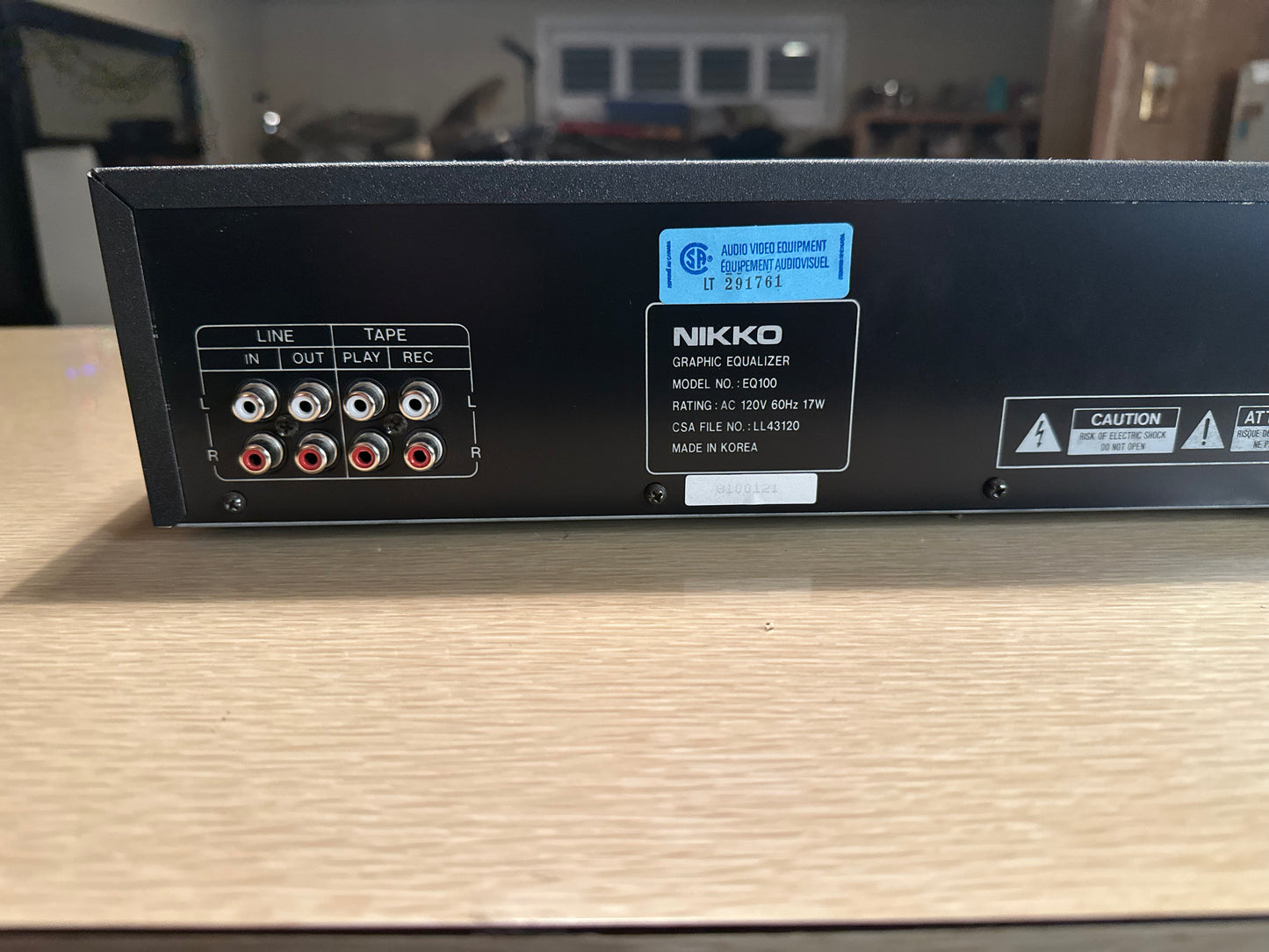 Vintage Nikko EQ100 Stereo Graphic Equalizer 10 Band Fully Serviced Rare