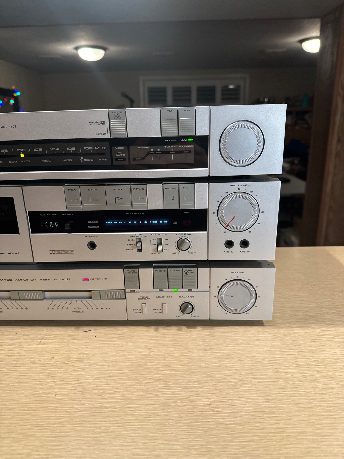 AKAI AM-U1 Integrated Amplifier AT-K1 Stereo Tuner & HX-1 Cassette Deck Serviced