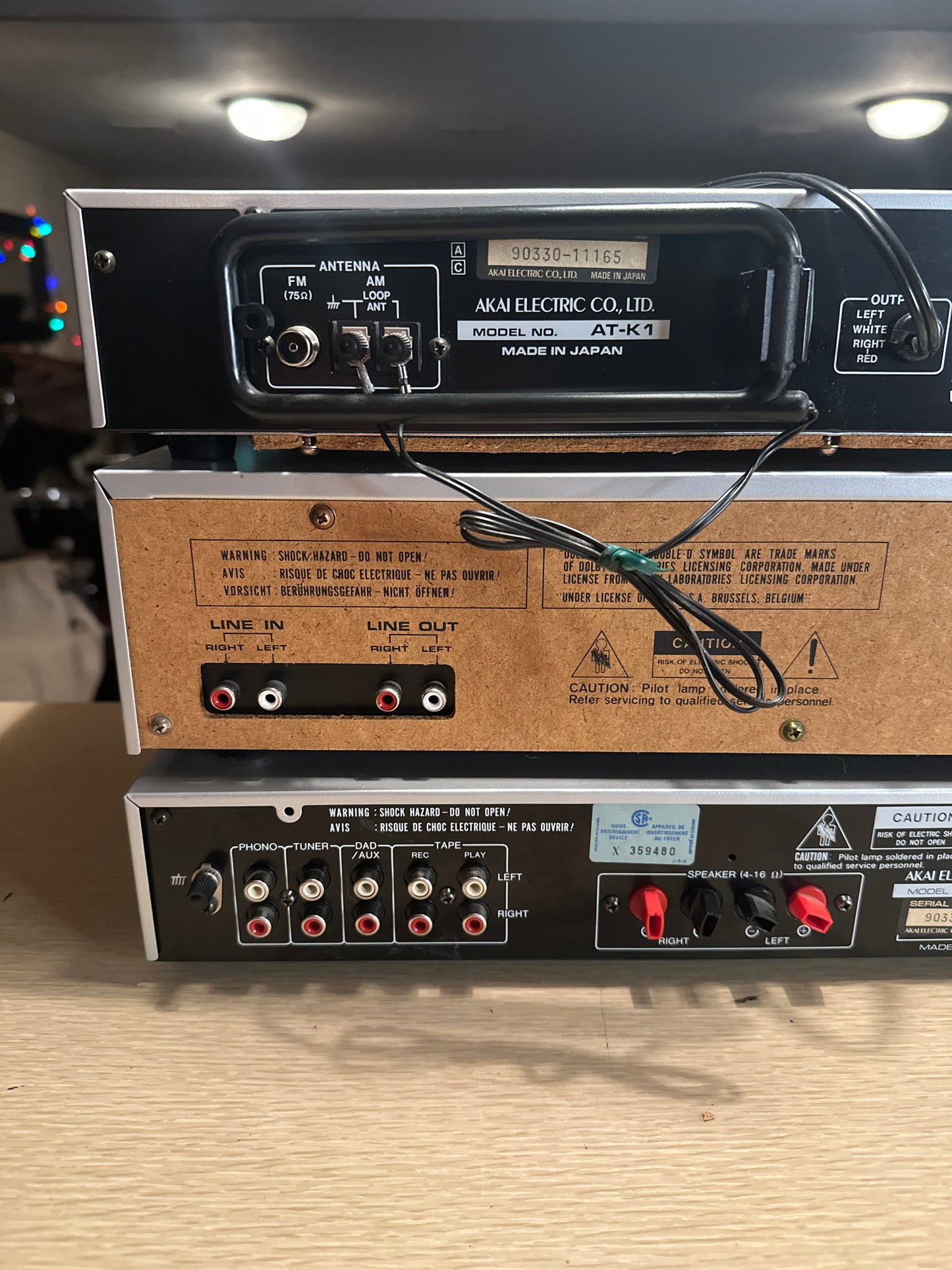 AKAI AM-U1 Integrated Amplifier AT-K1 Stereo Tuner & HX-1 Cassette Deck Serviced