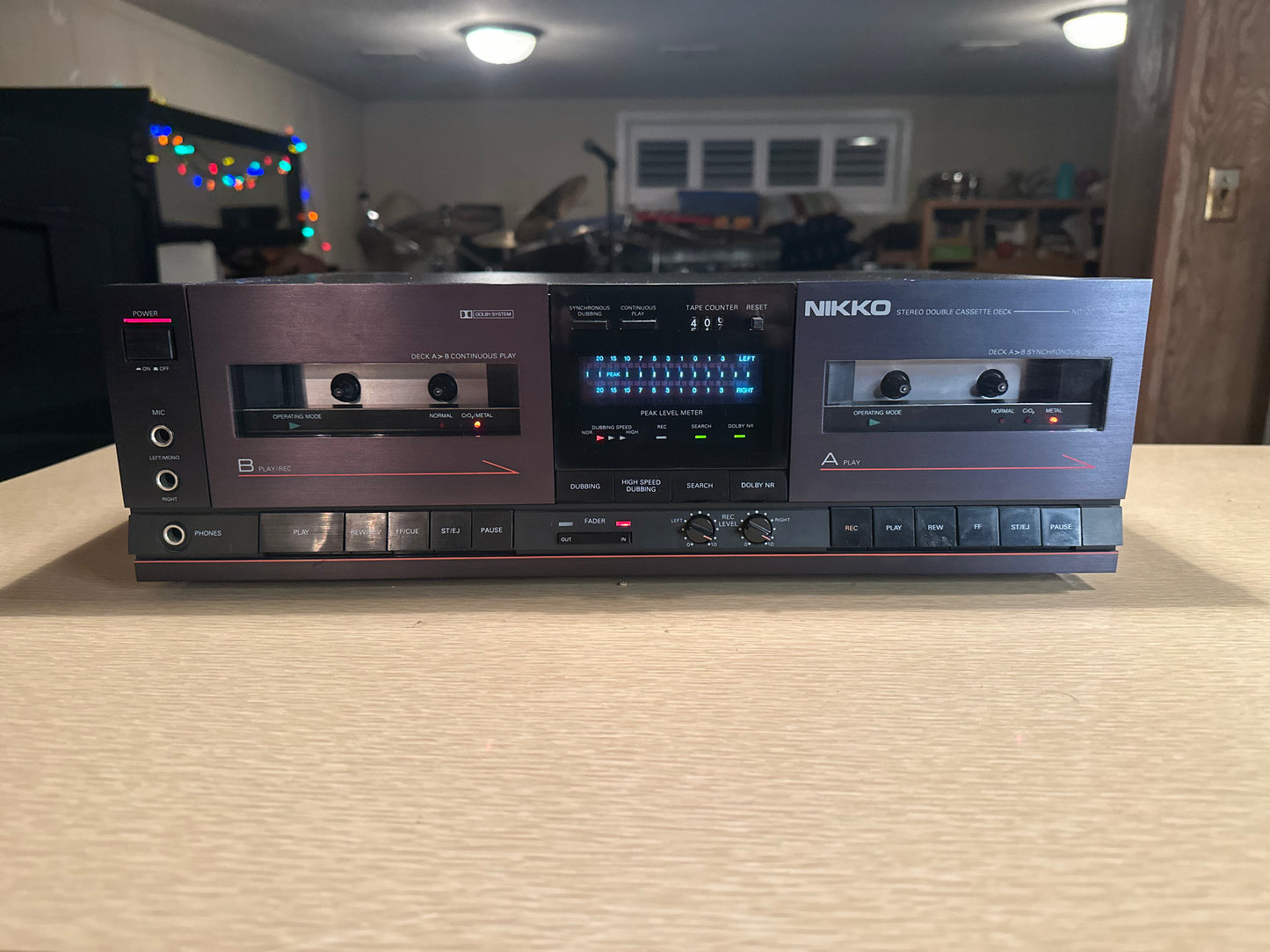 Nikko ND-100 W Stereo Double Cassette Deck High End Fully Serviced Rare
