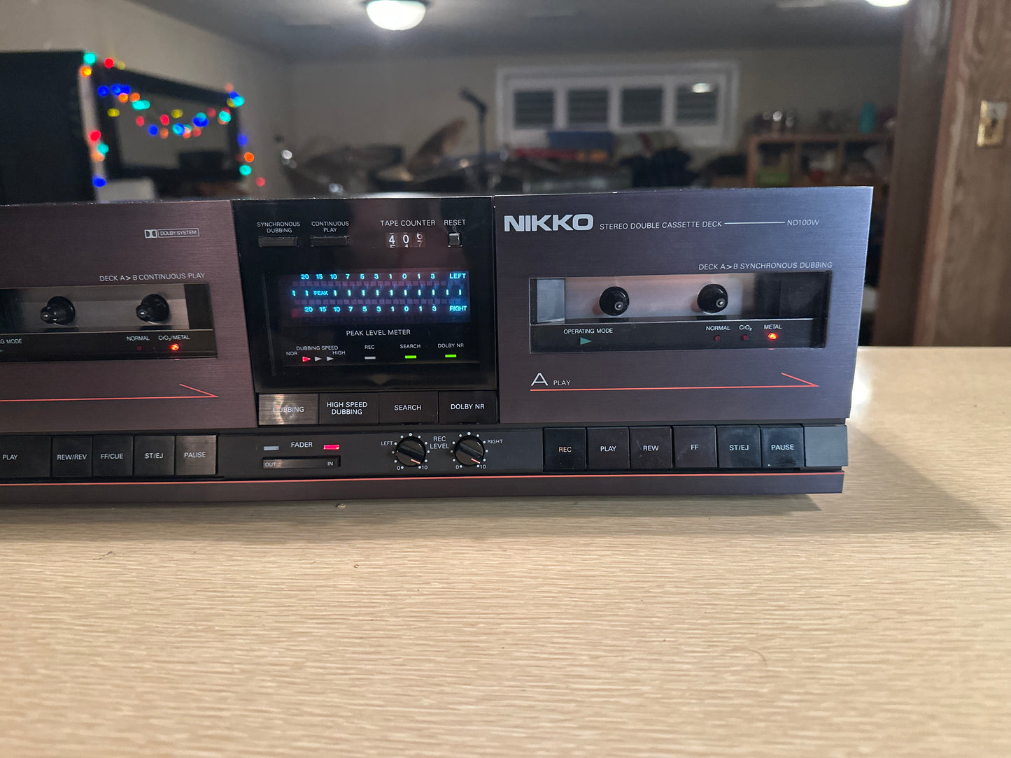 Nikko ND-100 W Stereo Double Cassette Deck High End Fully Serviced Rare