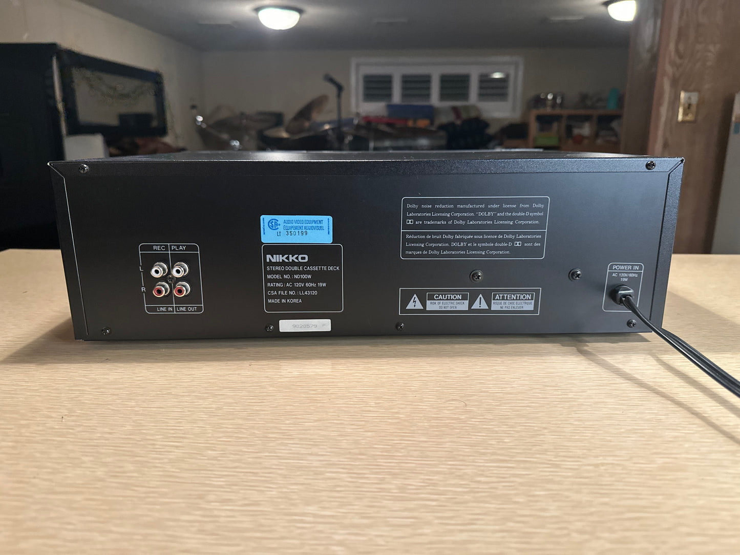 Nikko ND-100 W Stereo Double Cassette Deck High End Fully Serviced Rare