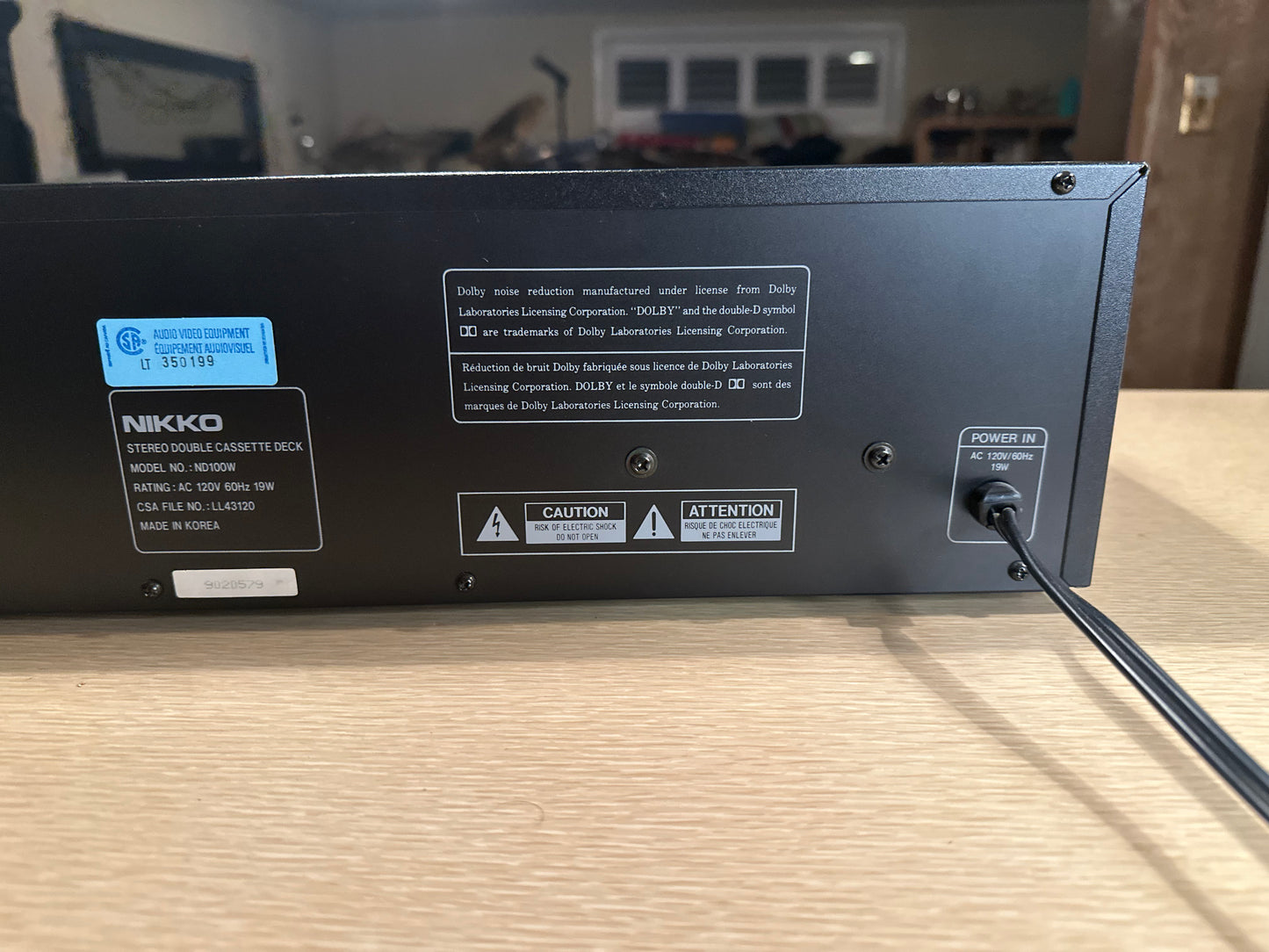 Nikko ND-100 W Stereo Double Cassette Deck High End Fully Serviced Rare