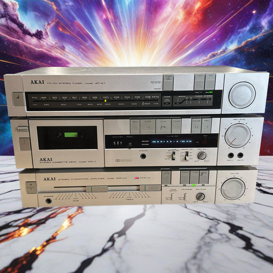 AKAI AM-U1 Integrated Amplifier AT-K1 Stereo Tuner & HX-1 Cassette Deck Serviced
