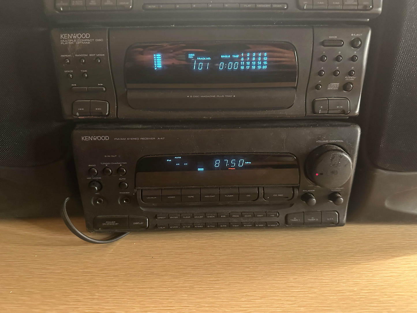 KENWOOD A-A7 Amp, DP-MA9 CD, GE-A7 Equaliser, X-A9 Tape Deck Stereo system Works