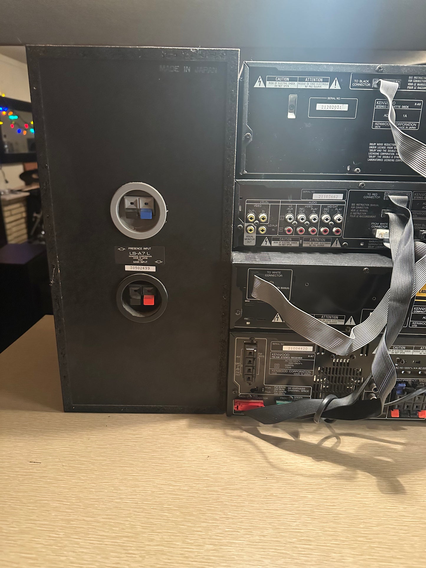 KENWOOD A-A7 Amp, DP-MA9 CD, GE-A7 Equaliser, X-A9 Tape Deck Stereo system Works
