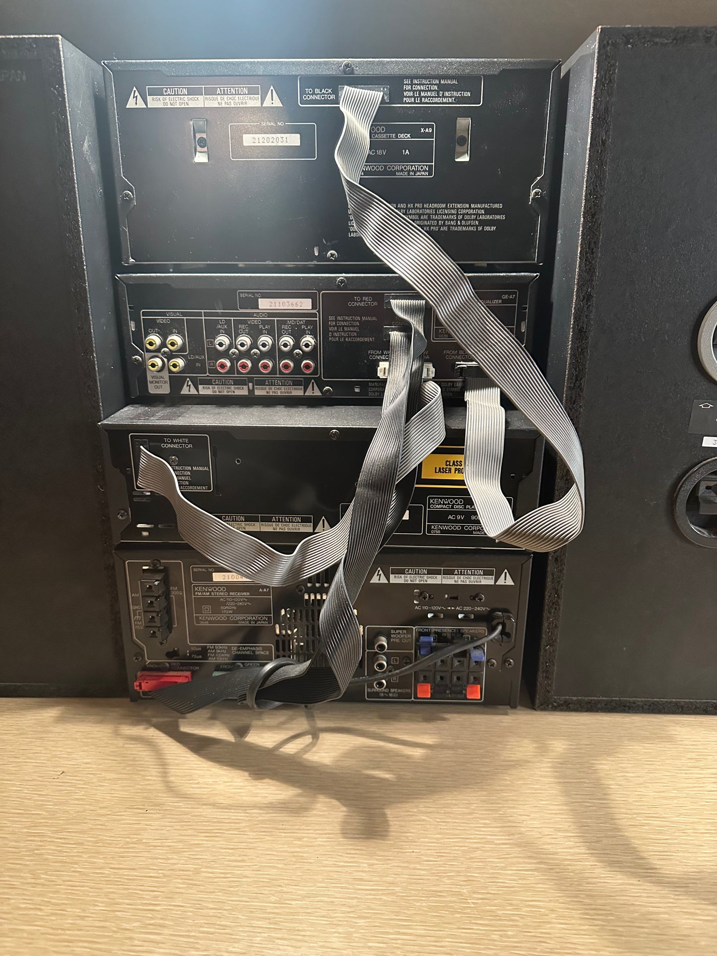 KENWOOD A-A7 Amp, DP-MA9 CD, GE-A7 Equaliser, X-A9 Tape Deck Stereo system Works
