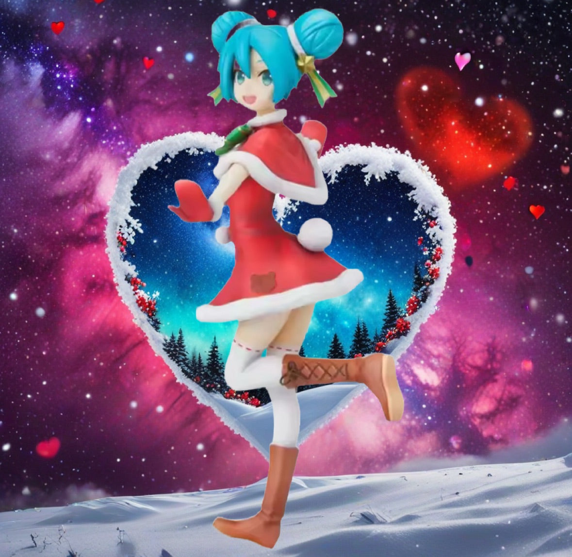 SEGA Original Anime Figure VOCALOID Hatsune Miku Christmas Gift New In Box 24cm