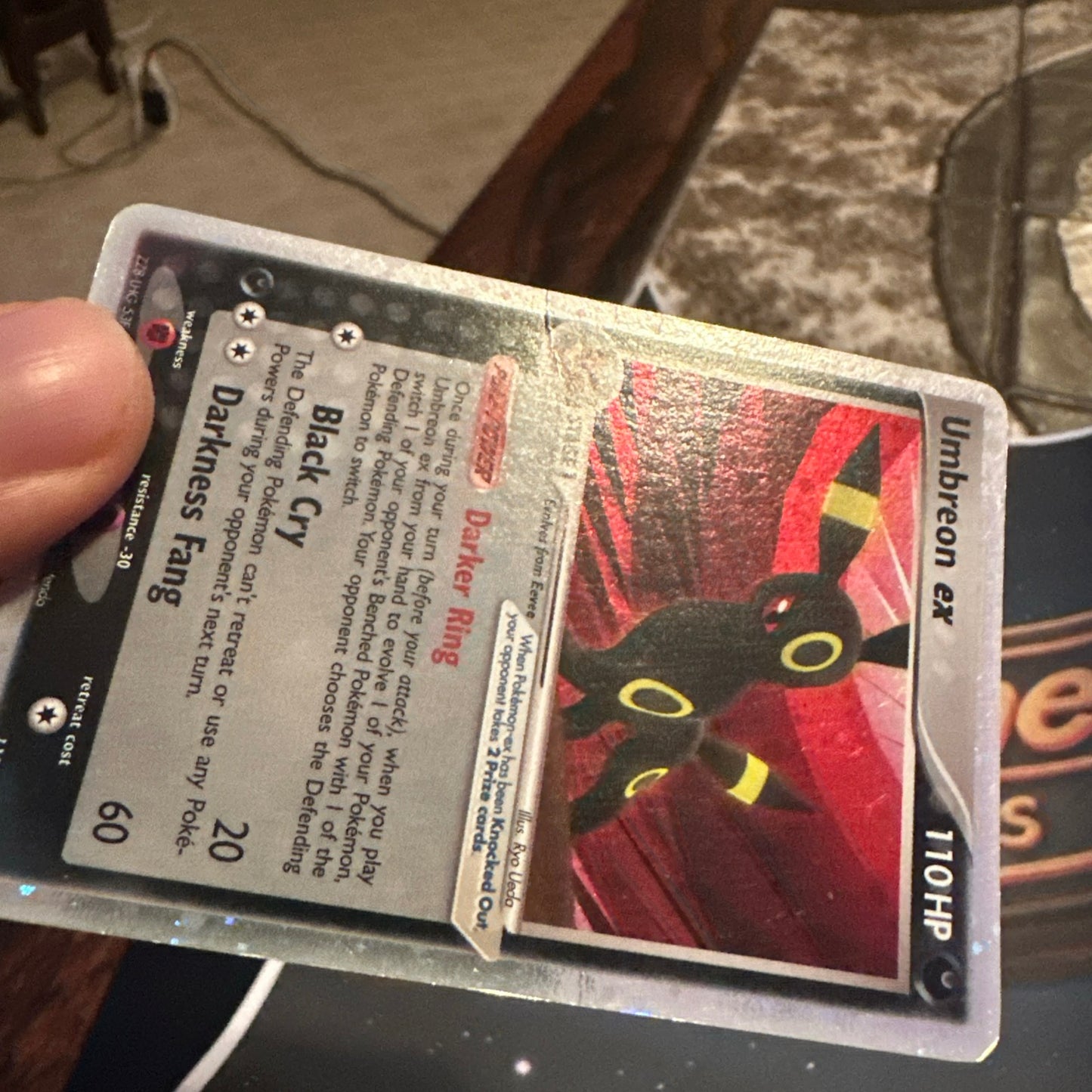 Vintage Umbreon ex 112/115 Unseen Forces Holo Ultra Rare Pokémon Card Swirl💫