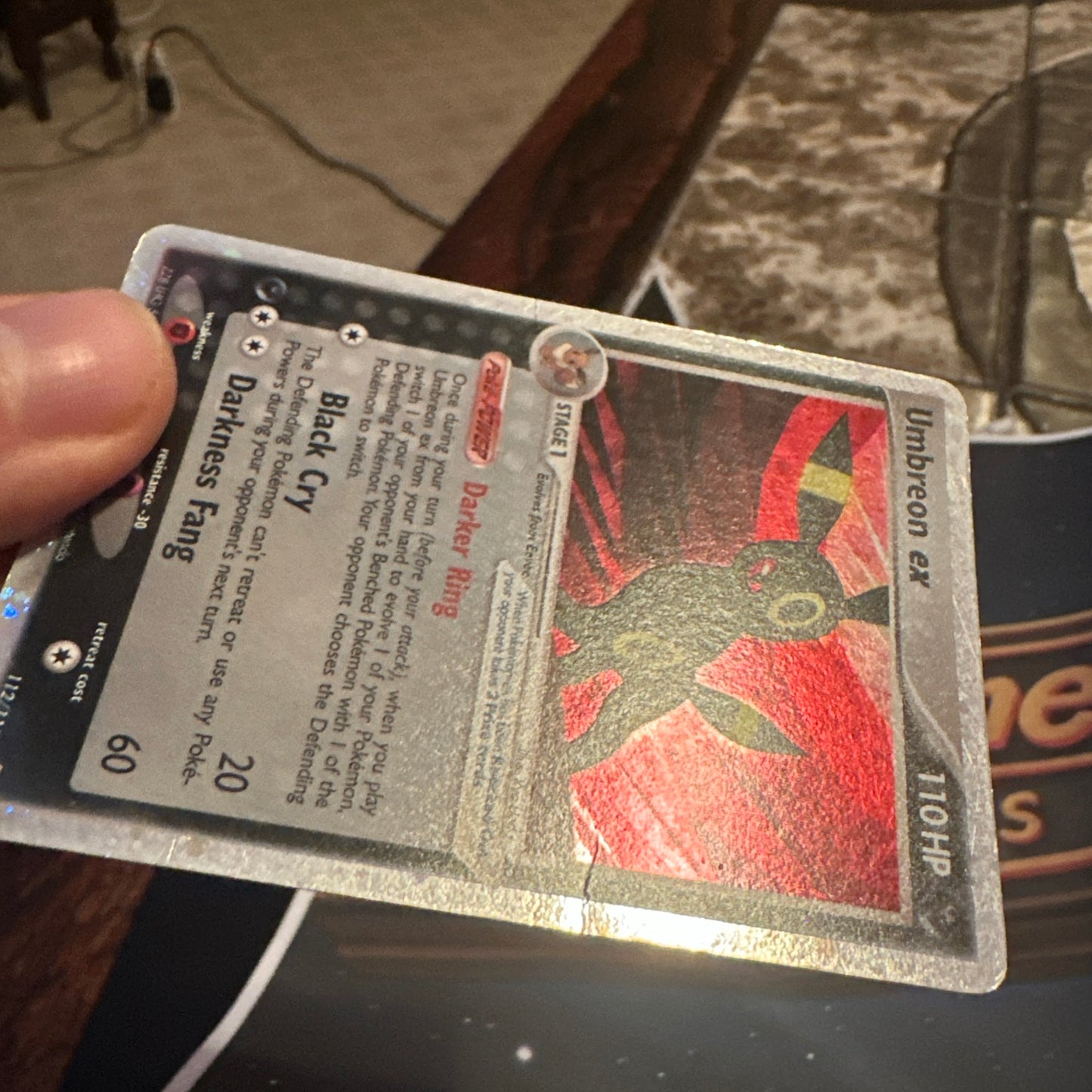 Vintage Umbreon ex 112/115 Unseen Forces Holo Ultra Rare Pokémon Card Swirl💫