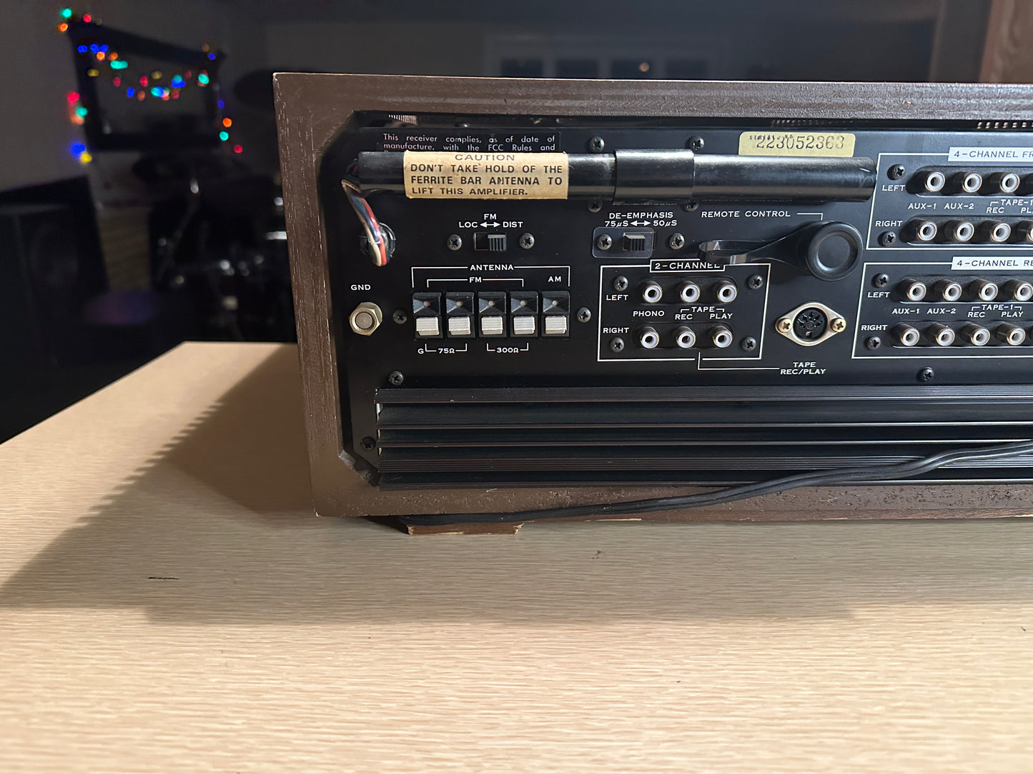 BEAUTIFUL VINTAGE SANSUI QRX-3500 DUAL STEREO/QUAD *FULLY SERVICED* Good Shape