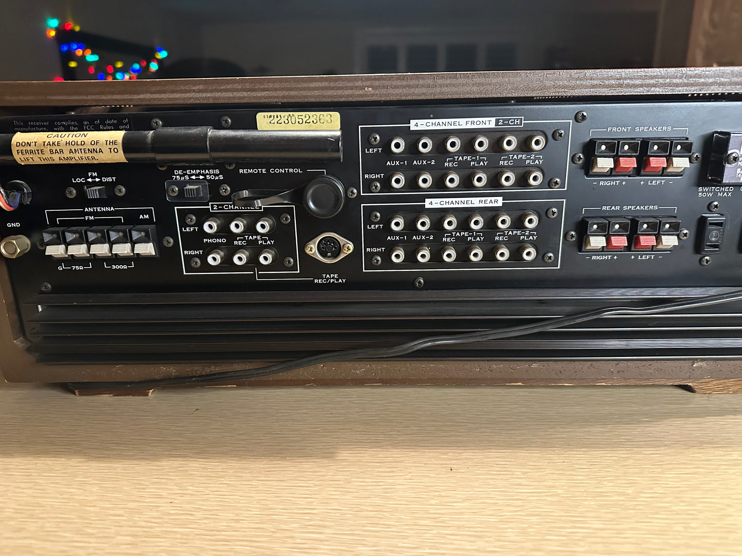 BEAUTIFUL VINTAGE SANSUI QRX-3500 DUAL STEREO/QUAD *FULLY SERVICED* Good Shape