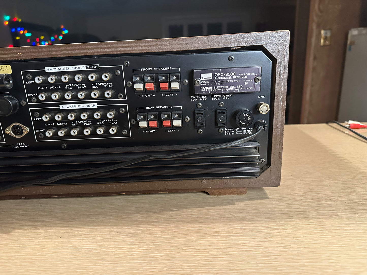 BEAUTIFUL VINTAGE SANSUI QRX-3500 DUAL STEREO/QUAD *FULLY SERVICED* Good Shape