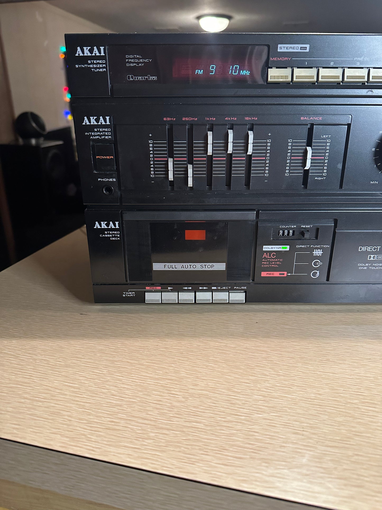 Vintage Akai AC-A100 Hifi Pro Amplifier Tuner Deck “Very Nice Tested” Very Rare