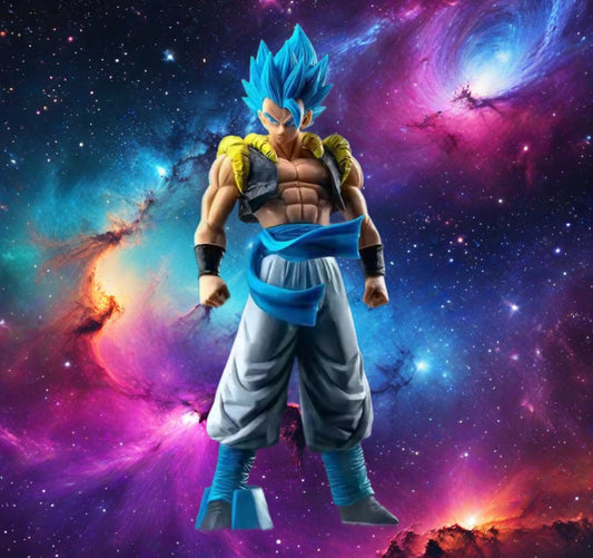 31CM Anime Dragon Ball Z Super Saiyan Blue Gogeta PVC Action Figure