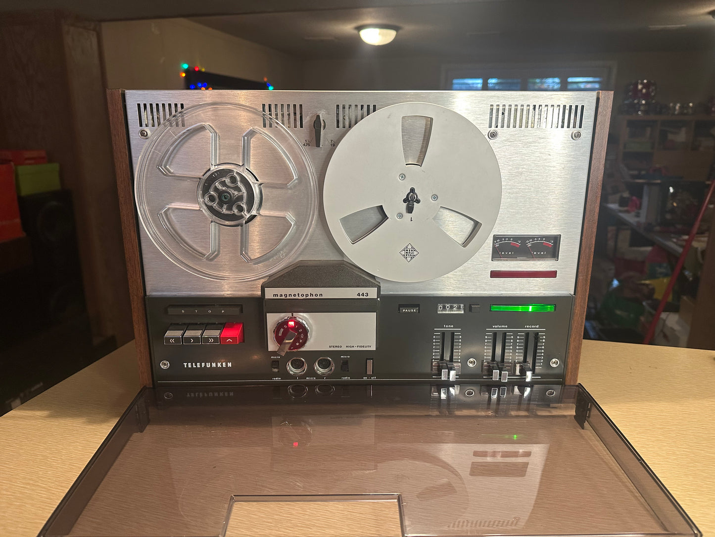 Vintage TELEFUNKEN Magnetophone 443 Reel To Reel Excellent Condition Tested 🔥🔥