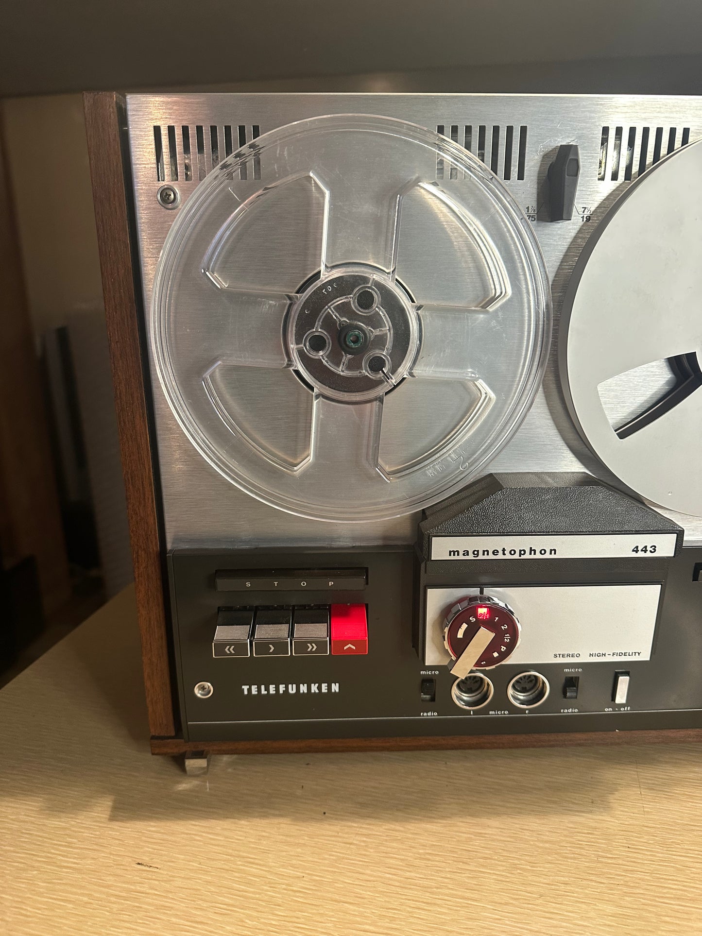 Vintage TELEFUNKEN Magnetophone 443 Reel To Reel Excellent Condition Tested 🔥🔥