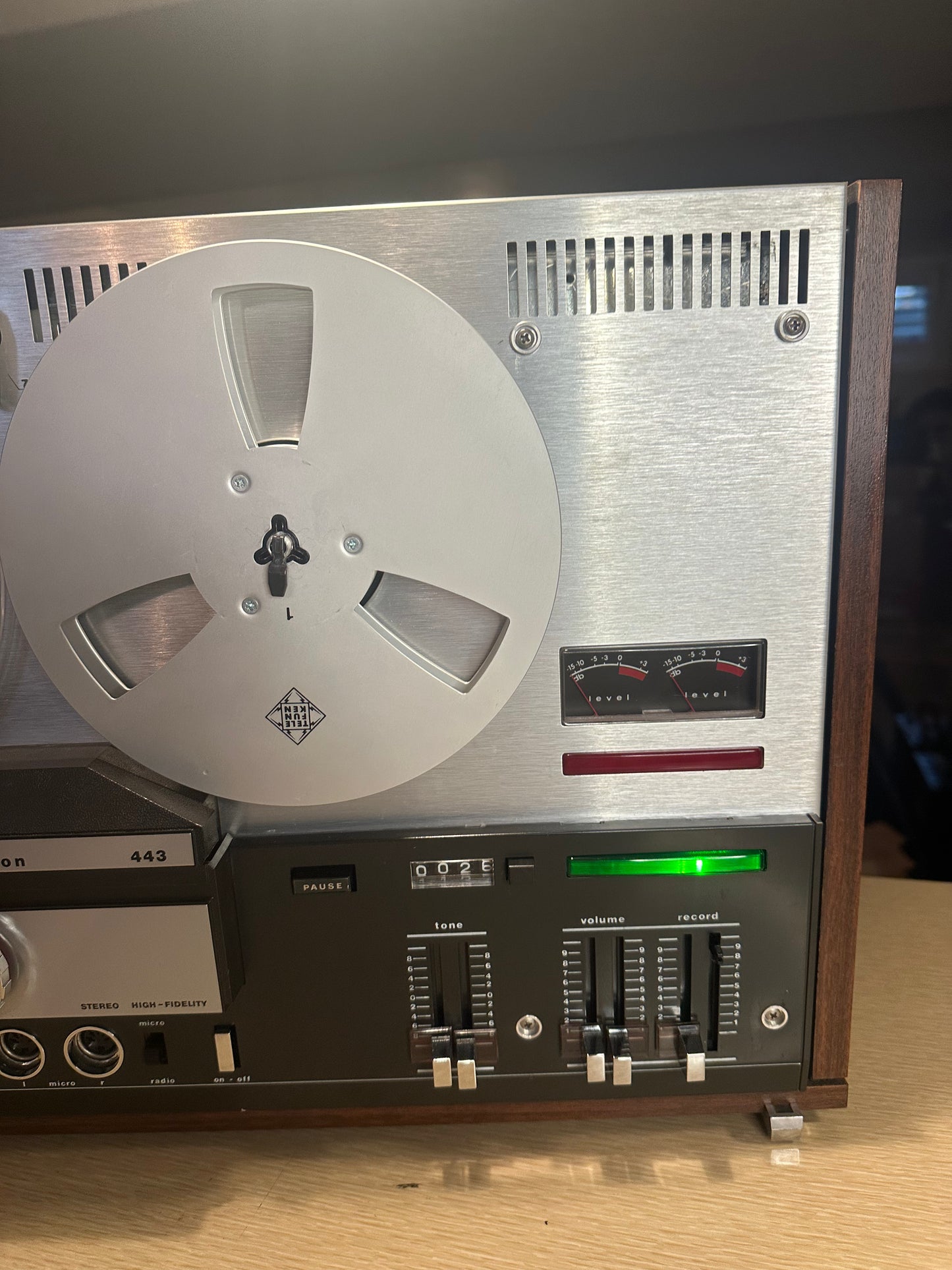 Vintage TELEFUNKEN Magnetophone 443 Reel To Reel Excellent Condition Tested 🔥🔥