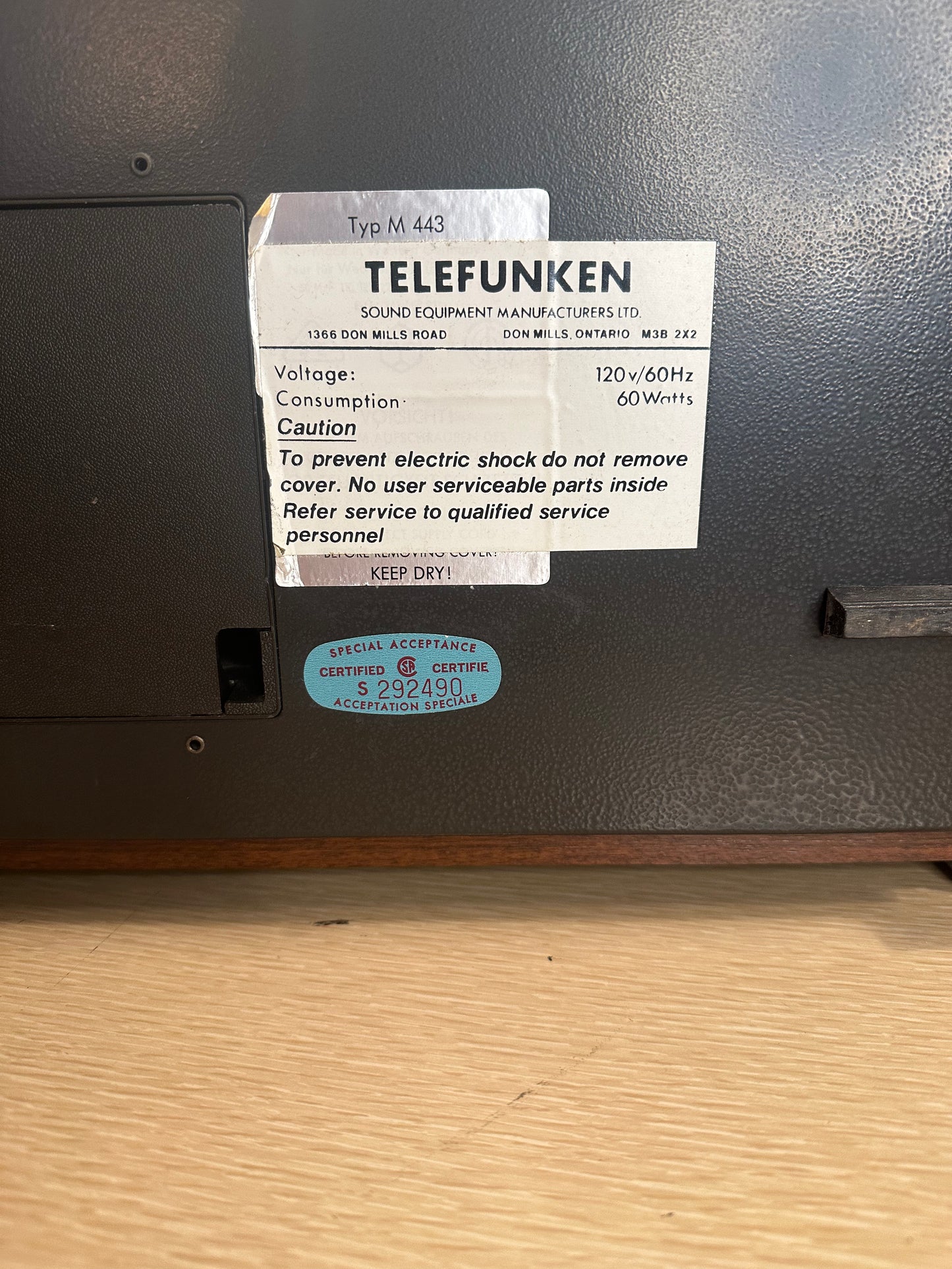 Vintage TELEFUNKEN Magnetophone 443 Reel To Reel Excellent Condition Tested 🔥🔥