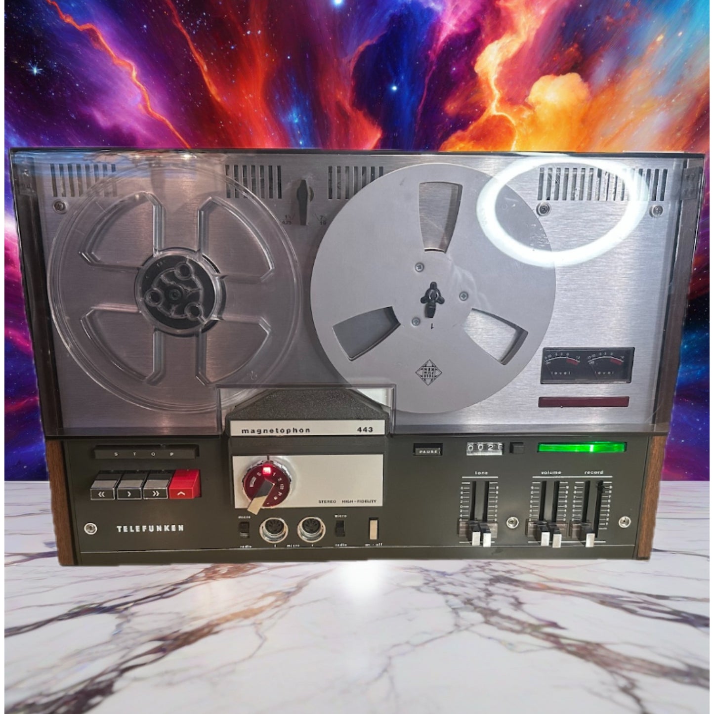 Vintage TELEFUNKEN Magnetophone 443 Reel To Reel Excellent Condition Tested 🔥🔥