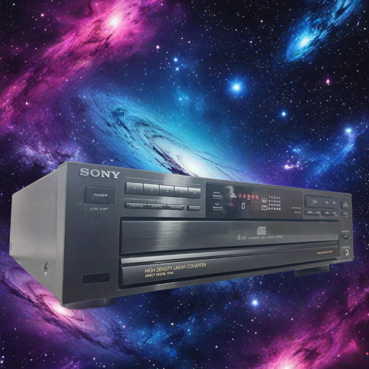Sony CDP-C215 CD 5 Compact Disc Changer Player Tested Sounds Great!