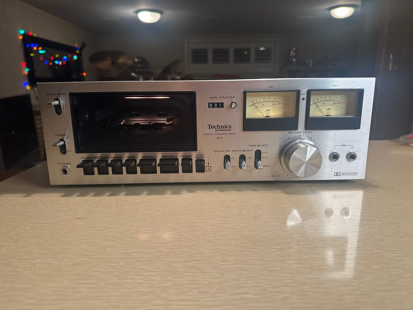 Vintage Technics By Panasonic Stereo Cassette Deck 615 *Fully Serviced* X RaRe