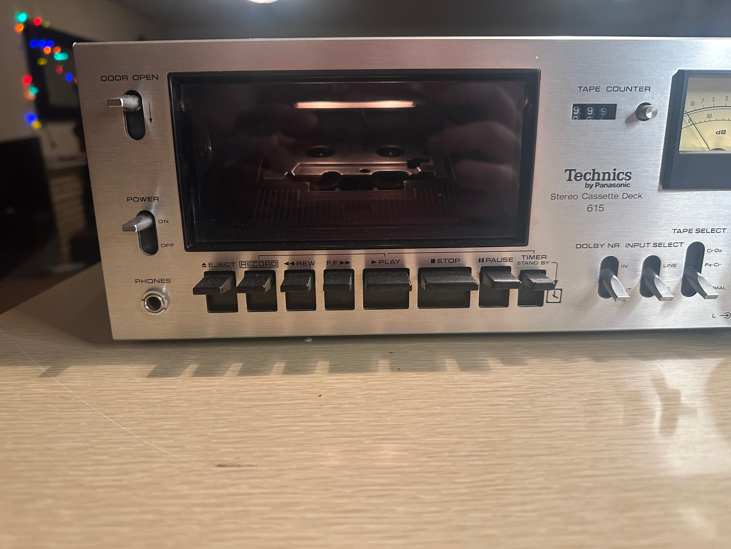 Vintage Technics By Panasonic Stereo Cassette Deck 615 *Fully Serviced* X RaRe