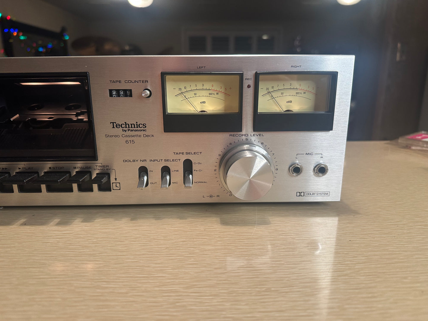 Vintage Technics By Panasonic Stereo Cassette Deck 615 *Fully Serviced* X RaRe