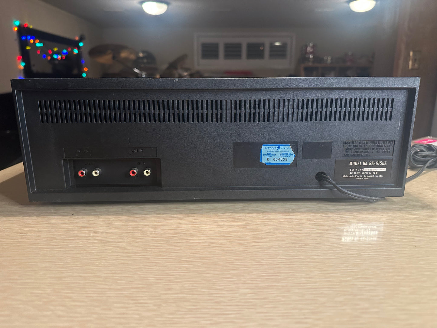 Vintage Technics By Panasonic Stereo Cassette Deck 615 *Fully Serviced* X RaRe