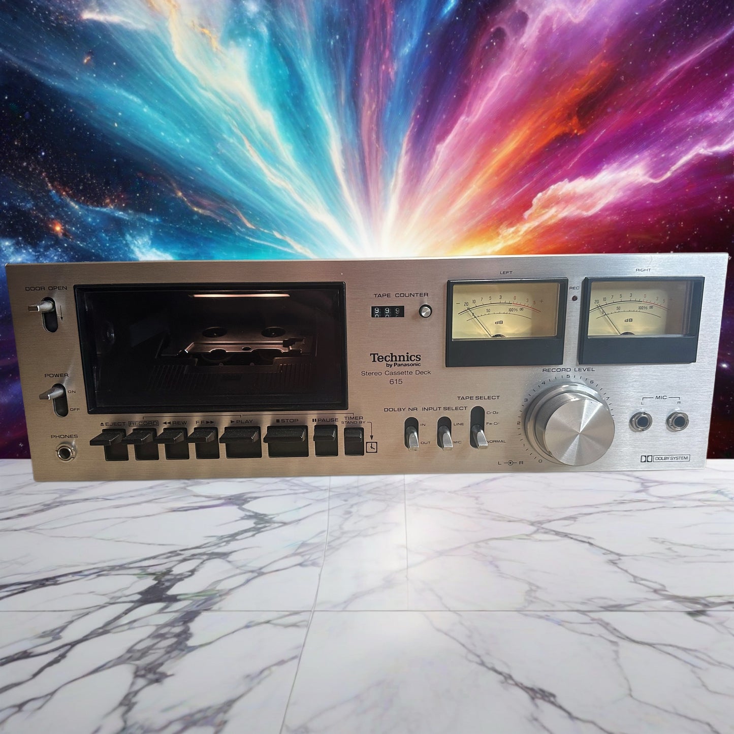 Vintage Technics By Panasonic Stereo Cassette Deck 615 *Fully Serviced* X RaRe