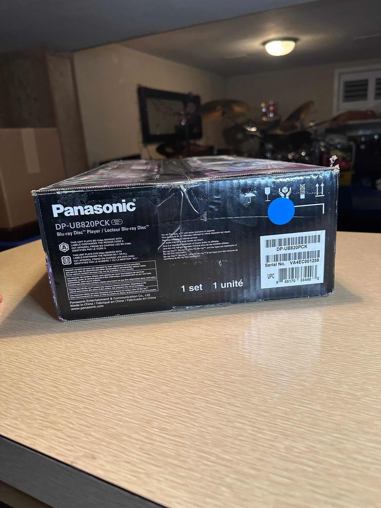 Panasonic DP-UB820P-K HDR UHD Blu-ray Player Brand New Open Box