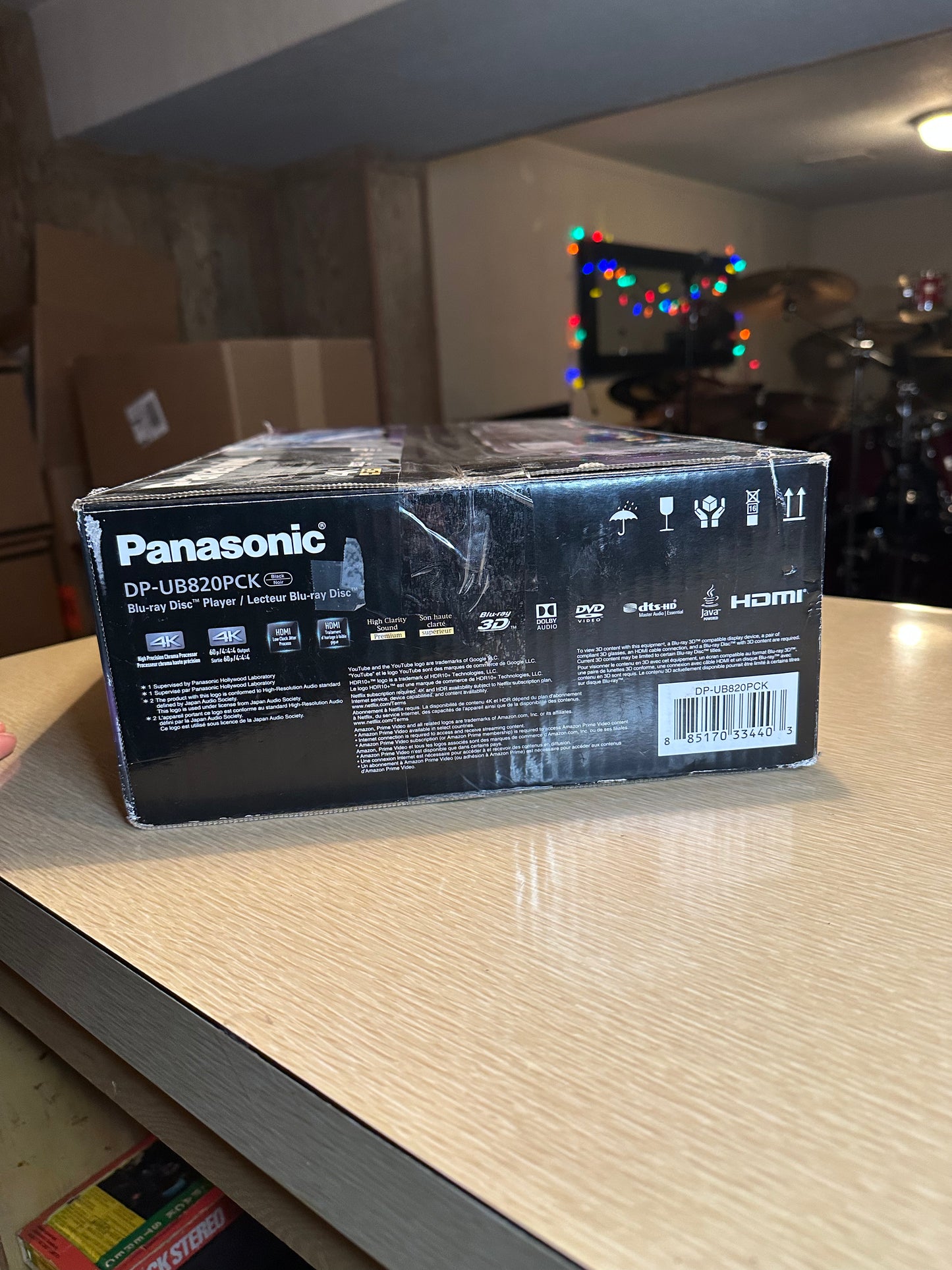 Panasonic DP-UB820P-K HDR UHD Blu-ray Player Brand New Open Box