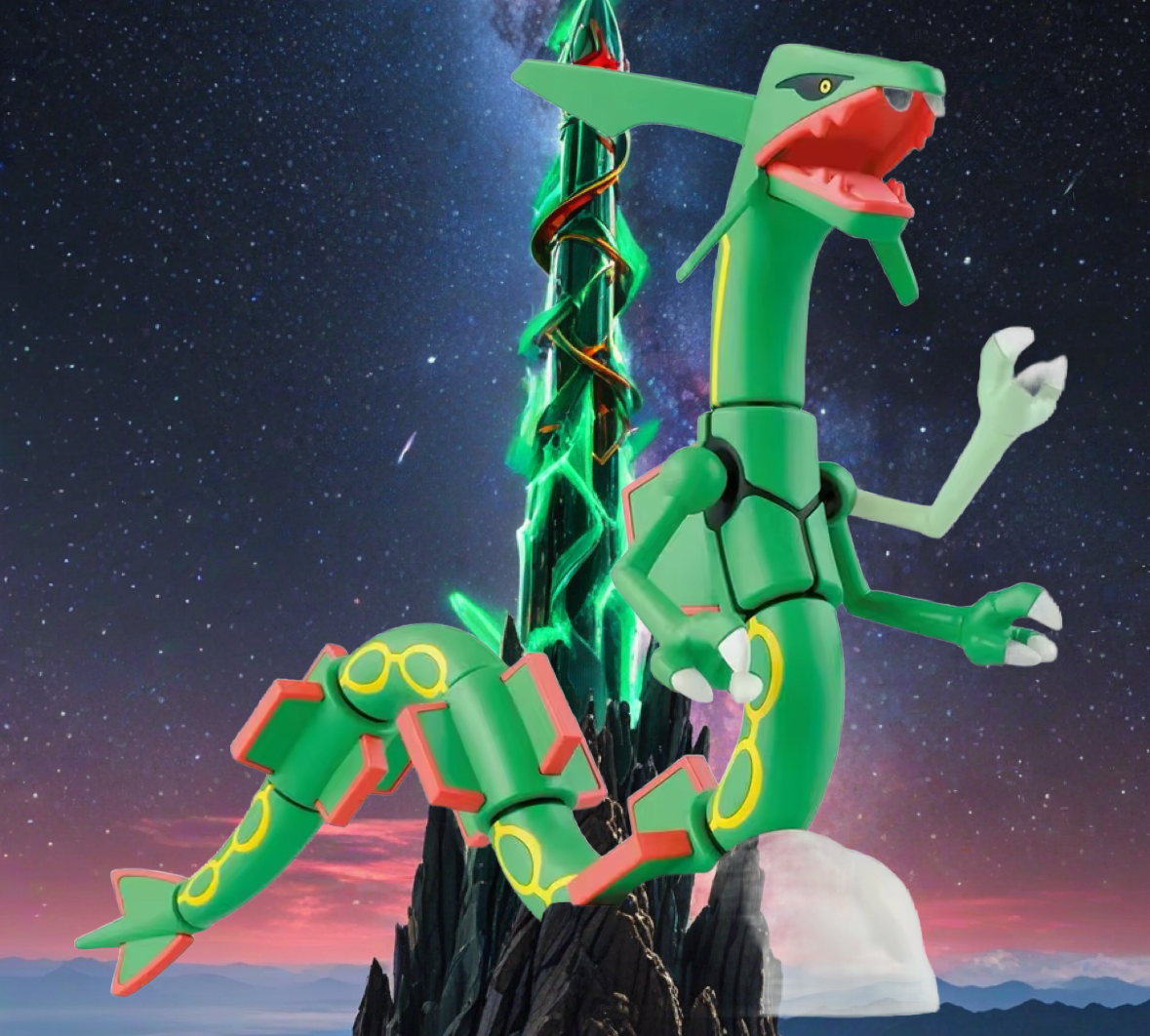 Bandai Pokemon Plamo Collection 46 Select Series Rayquaza Plastic Model Kit 15cm
