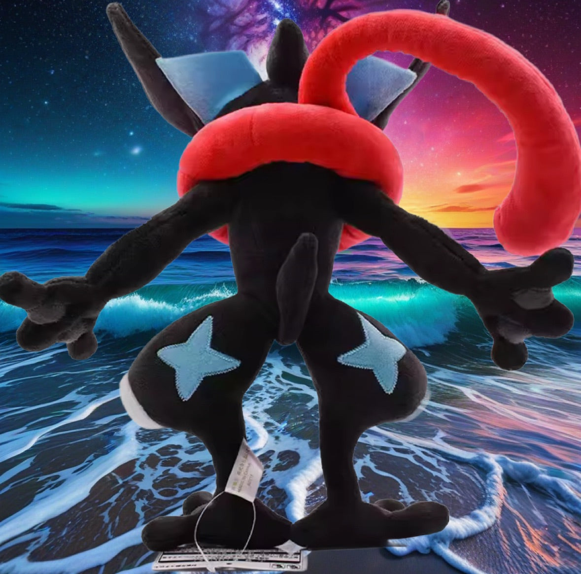 26cm Pokemon Plush Greninja Shiny Greninja Gold Star Black Brand New Gift Idea