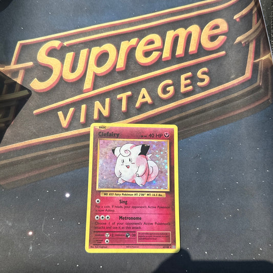 Pokemon card Clefairy 63/108 XY Evolutions Holo Rare L/P