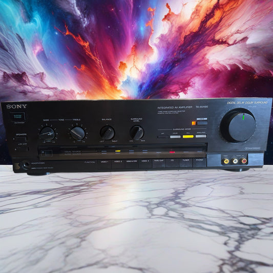 Vintage Sony TA-AV490 Integrated AV Amplifier High End Tested *SERVICED* Nice🎶