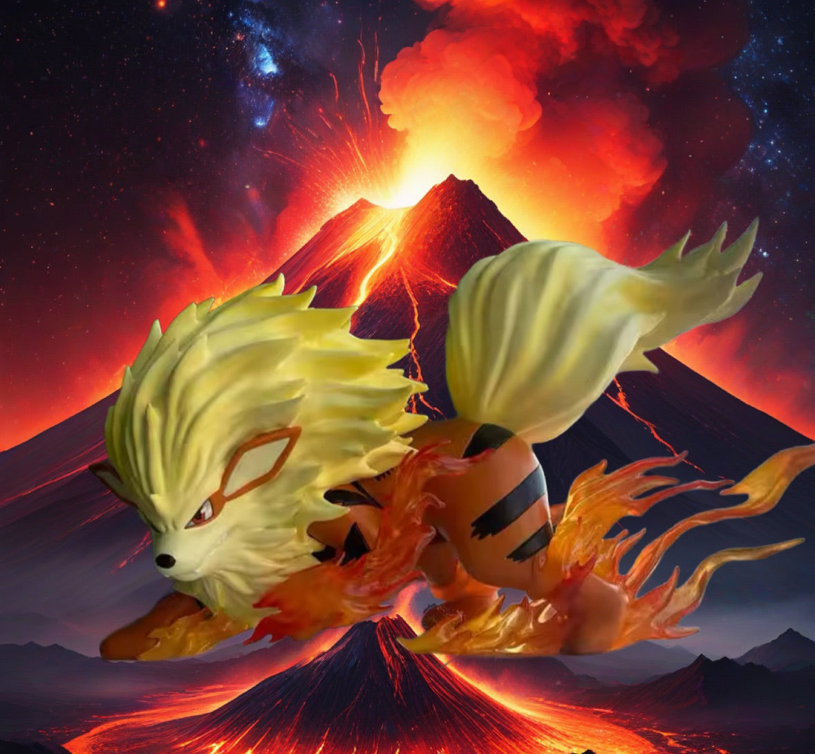 Pokémon 12cm Battle Feature Figure - ARCANINE New With Box Toy