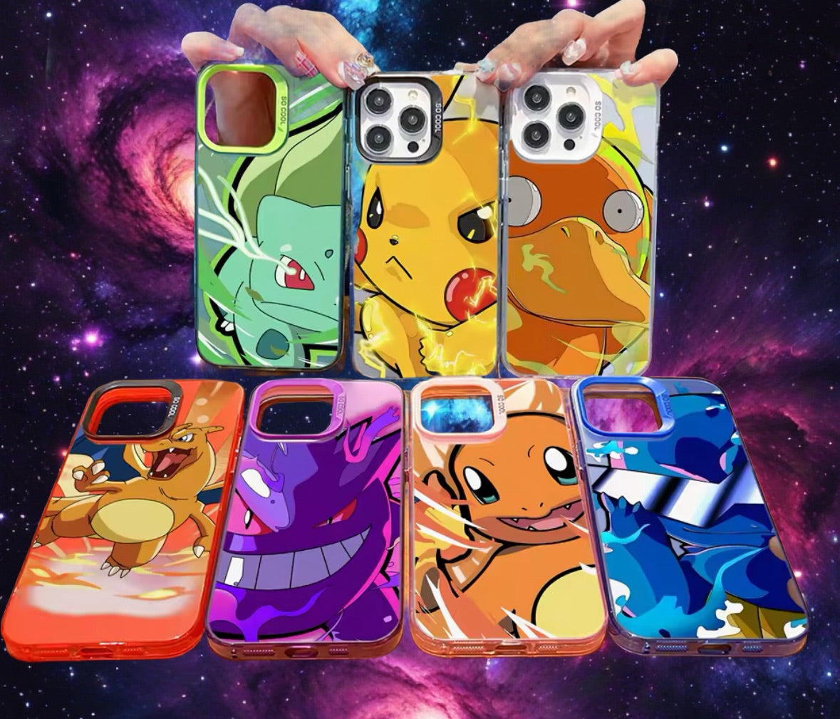 Pokemon Phone Case For iPhone 16 15 14 13 12 11 Pro Max X XR XSMAX 8 7 Plus