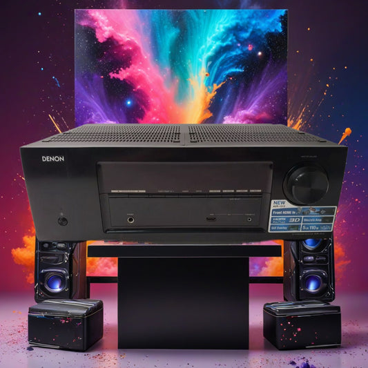 Denon AVR-1513 5.1 HDMI Home Theater Surround Sound Tested W/ REMOTE Bundle 330W