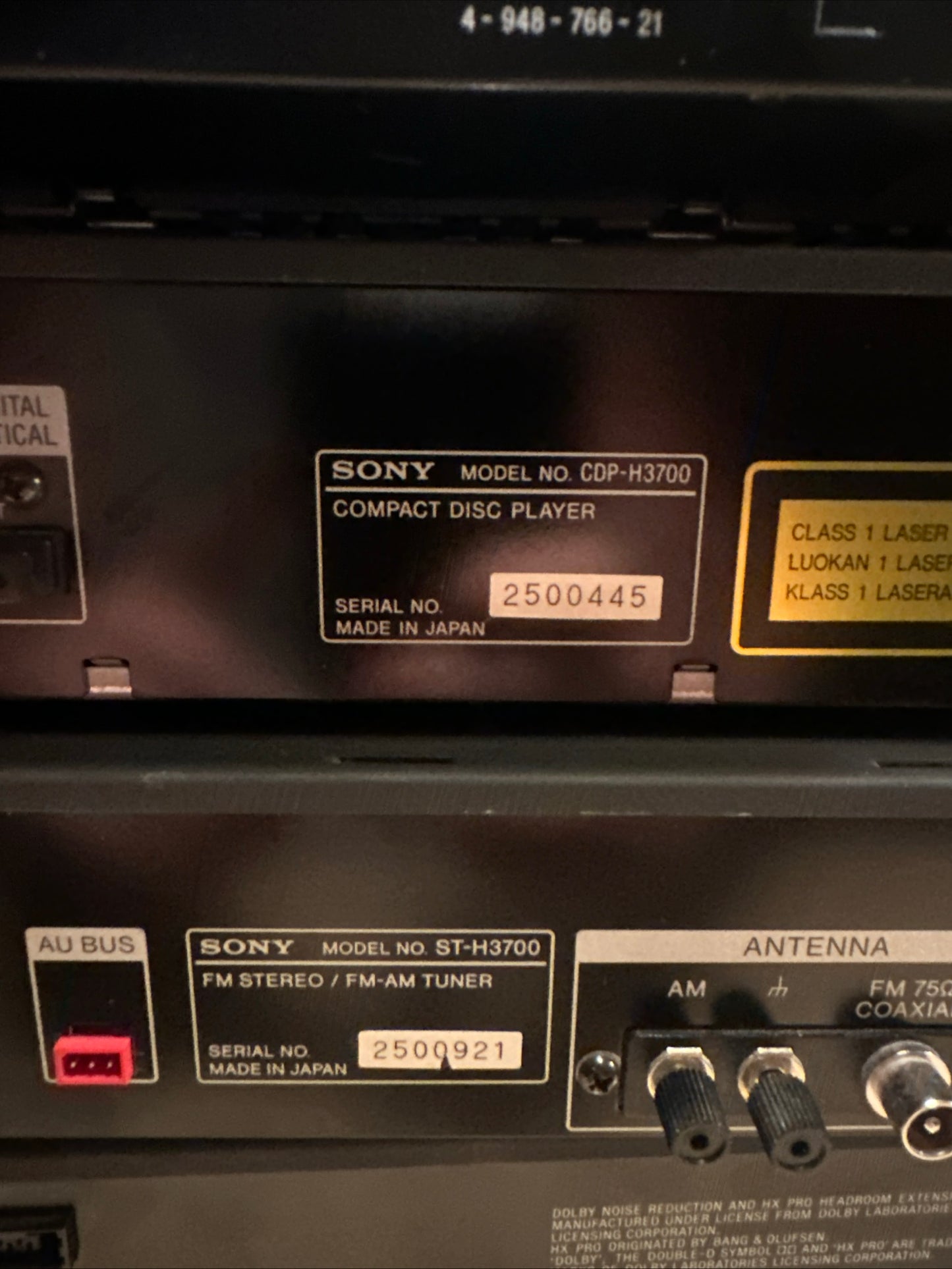 Sony MHC-3700 Mini HI FI Component System Tested Working Please Read