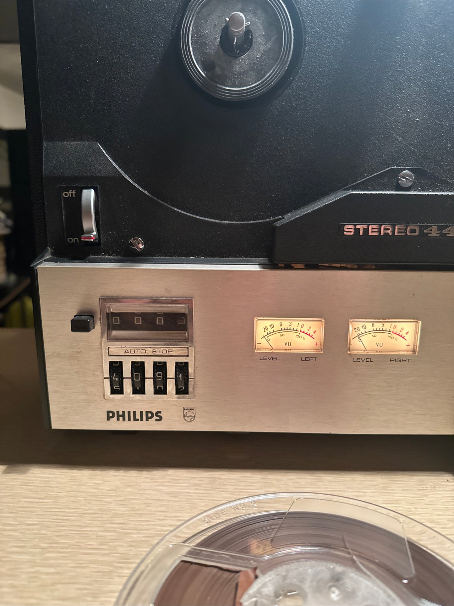 Philips Stereo 4408 Reel-to-reel 18cm Tape Deck Powers On And Working Very Rare!