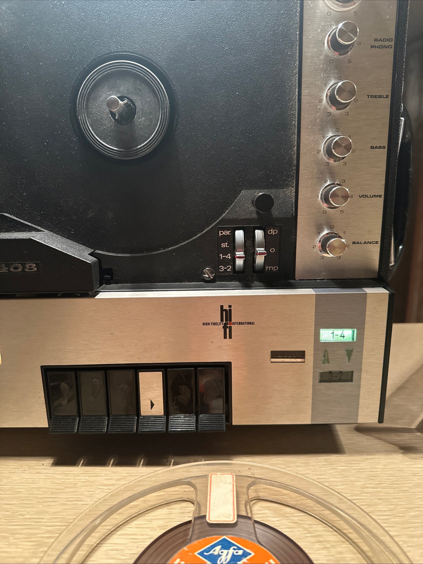 Philips Stereo 4408 Reel-to-reel 18cm Tape Deck Powers On And Working Very Rare!