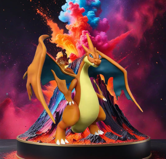 Rare 11cm Anime Pokemon Mega Charizard Y Action Figure Brand New Epic Gift🔥🌋