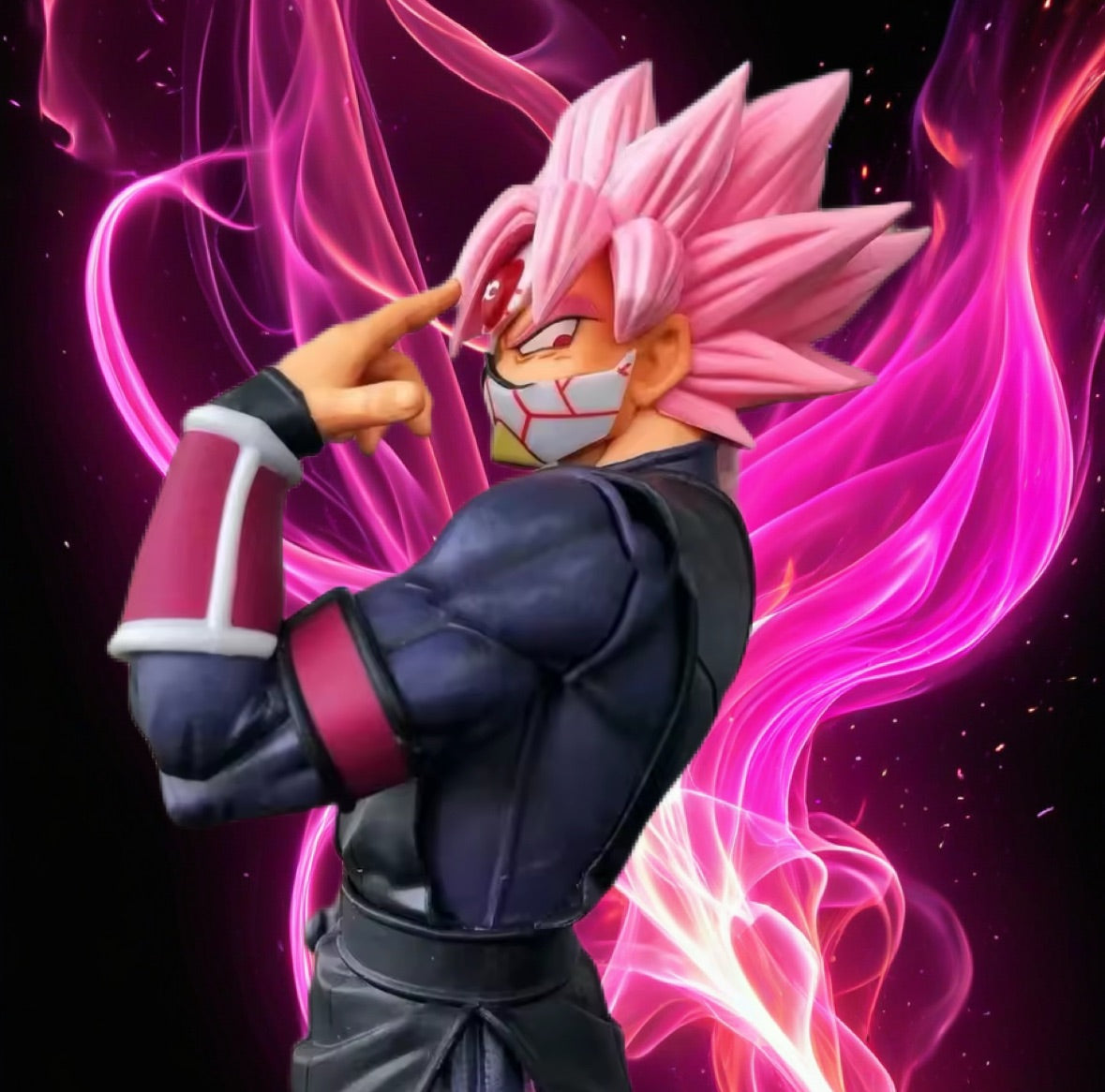 Super Dragon Ball Heroes Figure Zamasu Black Goku 25cm New With Box Figure GK