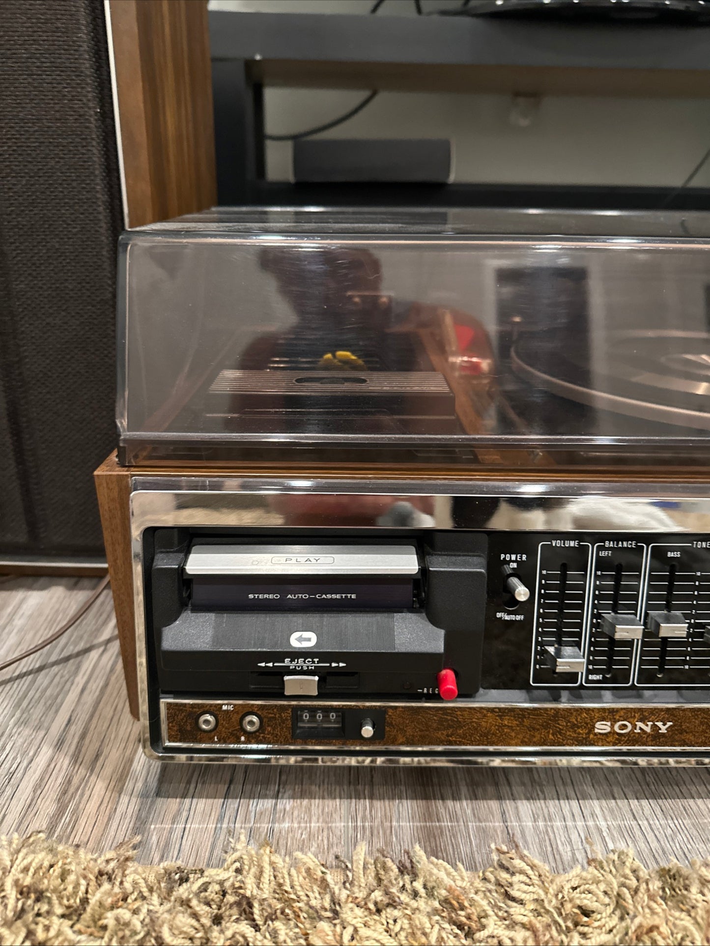 *Serviced* Sony Stere HP-319 Solid State Cassette Turntable Radio Near Mint 💎