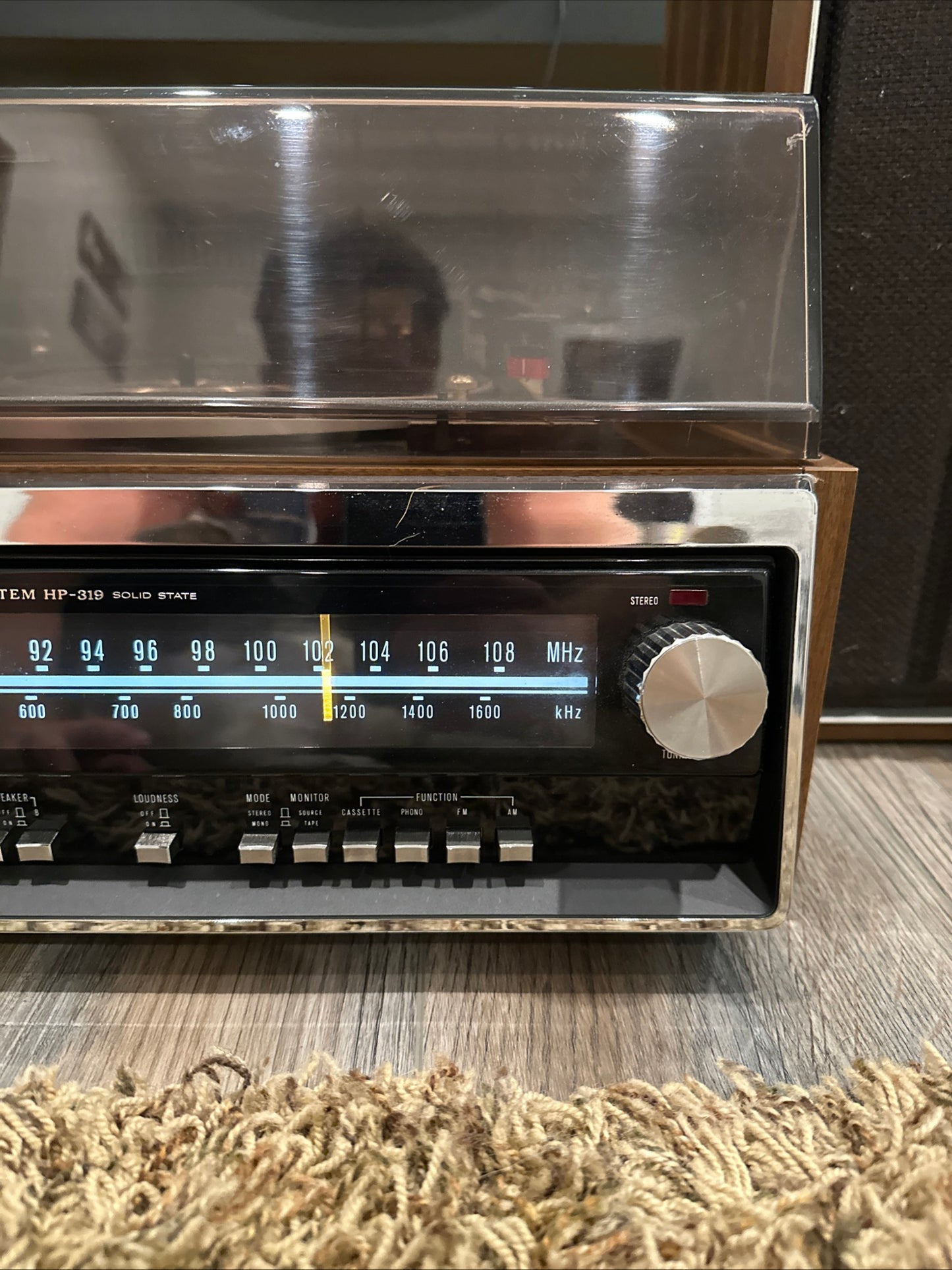 *Serviced* Sony Stere HP-319 Solid State Cassette Turntable Radio Near Mint 💎