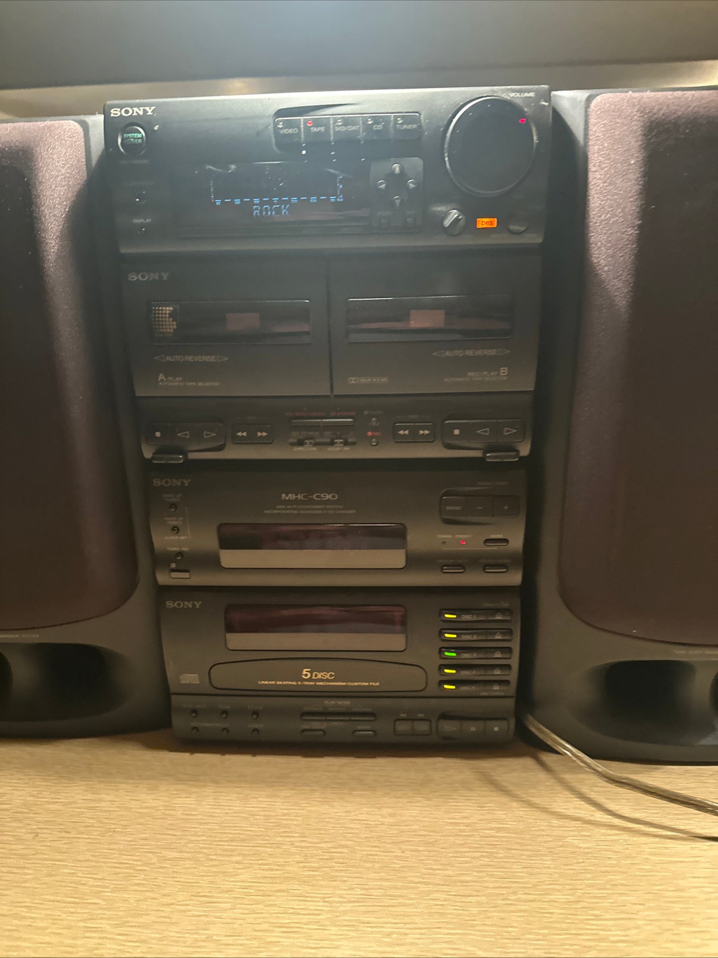 Vintage Sony MHC-C90 Mini Hi-Fi Component System Extremely Rare Japan 1994 Works