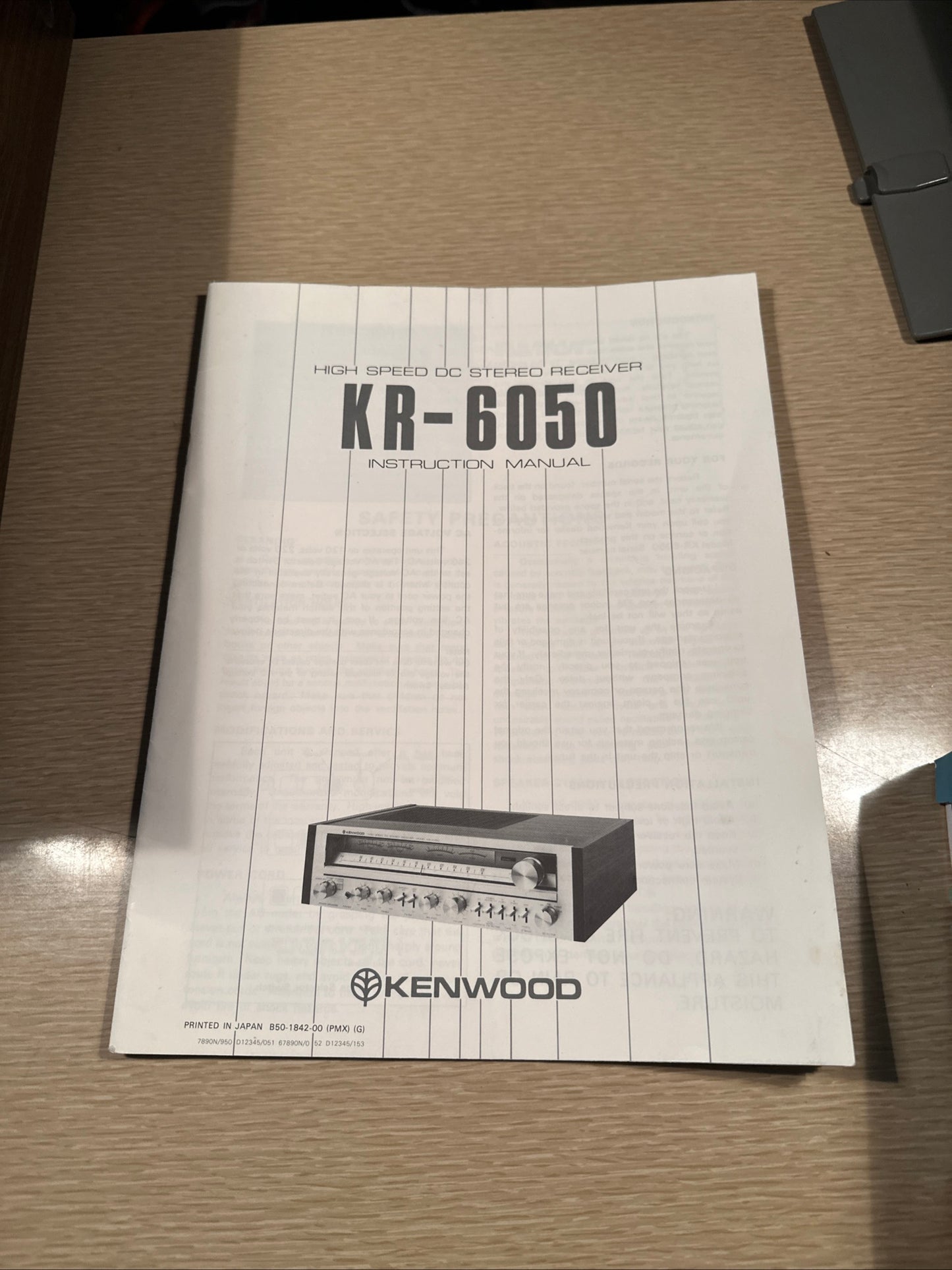 Kenwood KR-6050 Vintage AM/FM High Speed DC 60 WPC MINT NEW NEVER USED!
